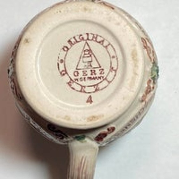 Vtg Cobalt Blue Small Beer Stein Mug Castles Original Gerz Gerzit W Germany - Picture 7 of 11